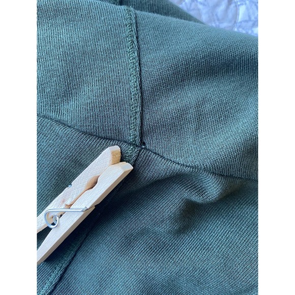 Sweaty Betty After Class Long Line Sweatshirt Green Oversized Size XS Thumbholes - Picture 8 of 8